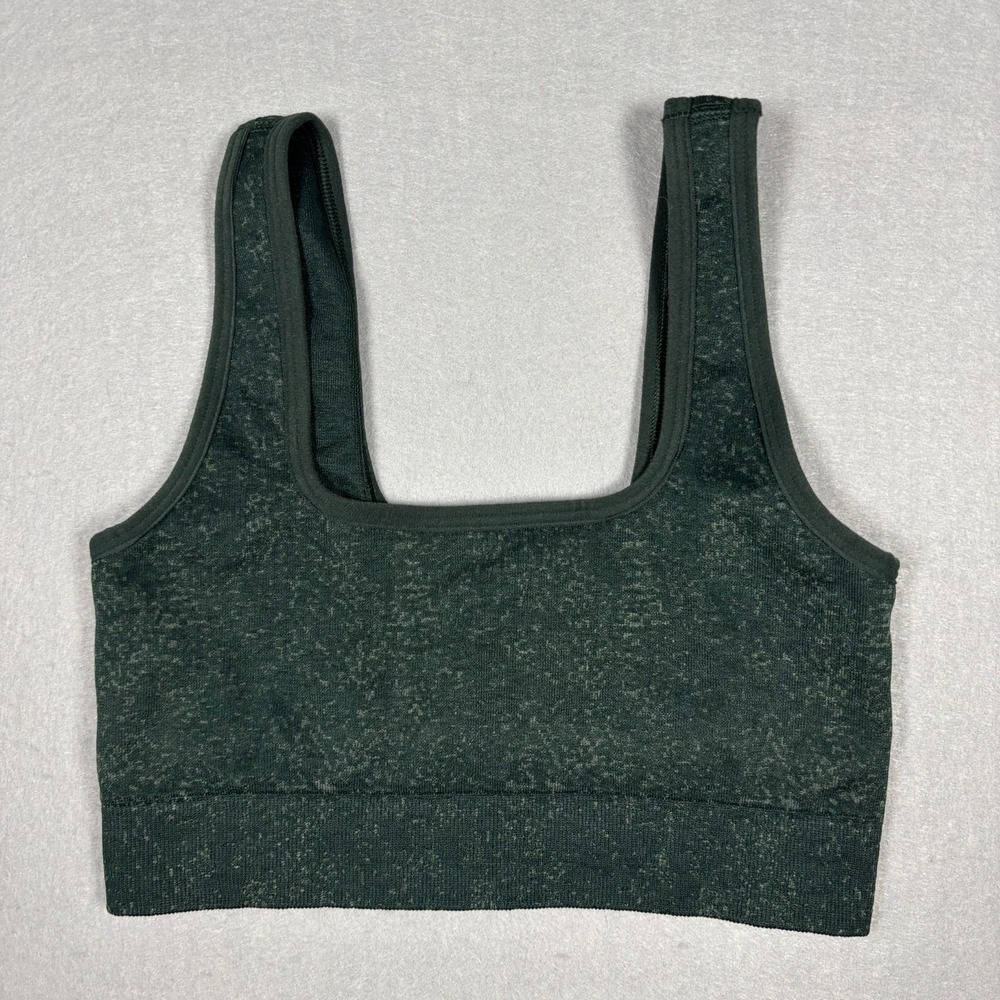 Gymshark Adapt Fleck Seamless Sports Bra Dark Green Size XS Workout Gym Running‎